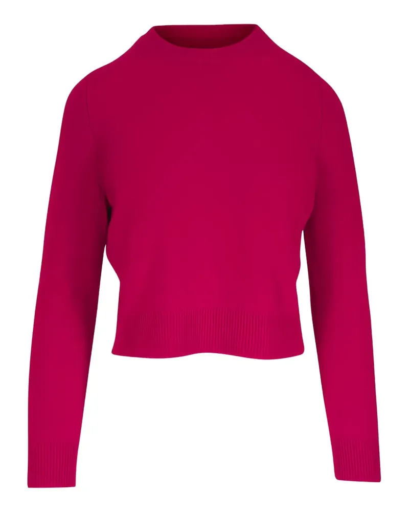 Nili Lotan ribbed-trim cropped sweater - Rot Rot
