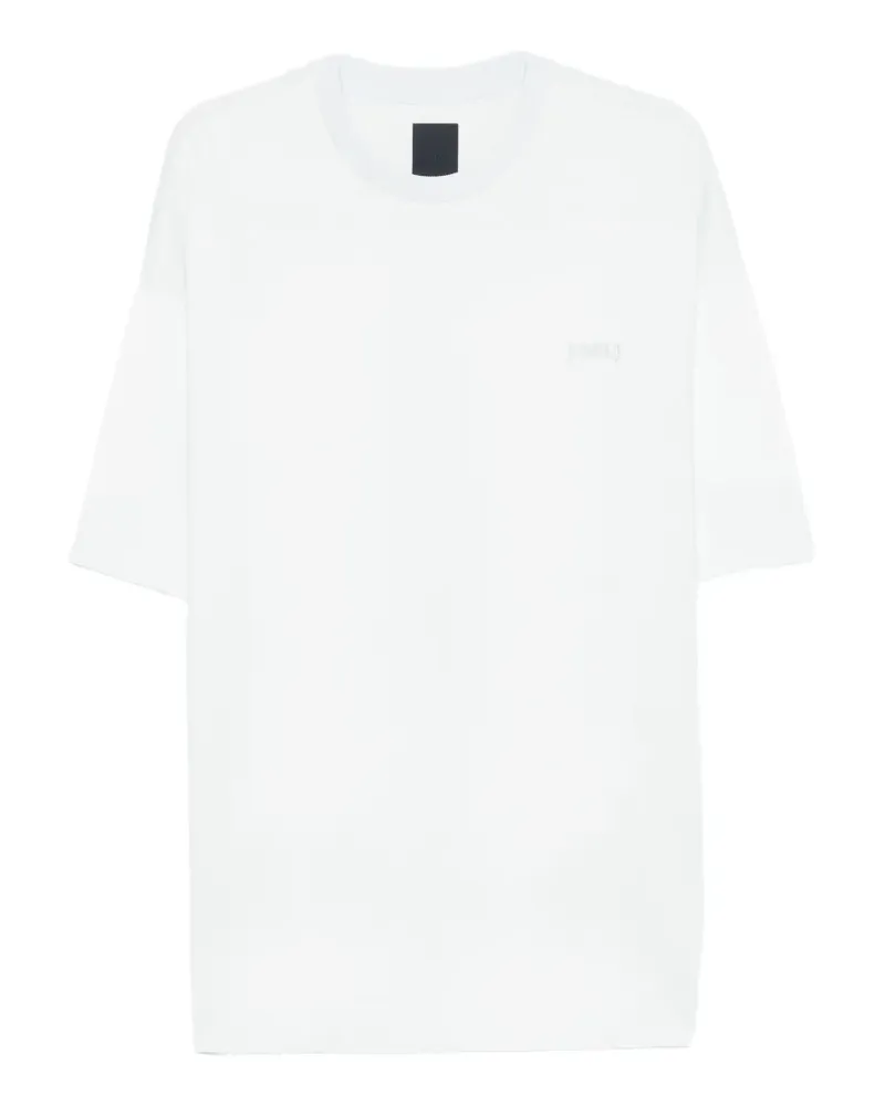 JUUN.J floral-print logo-embroidered T-shirt - Blau Blau