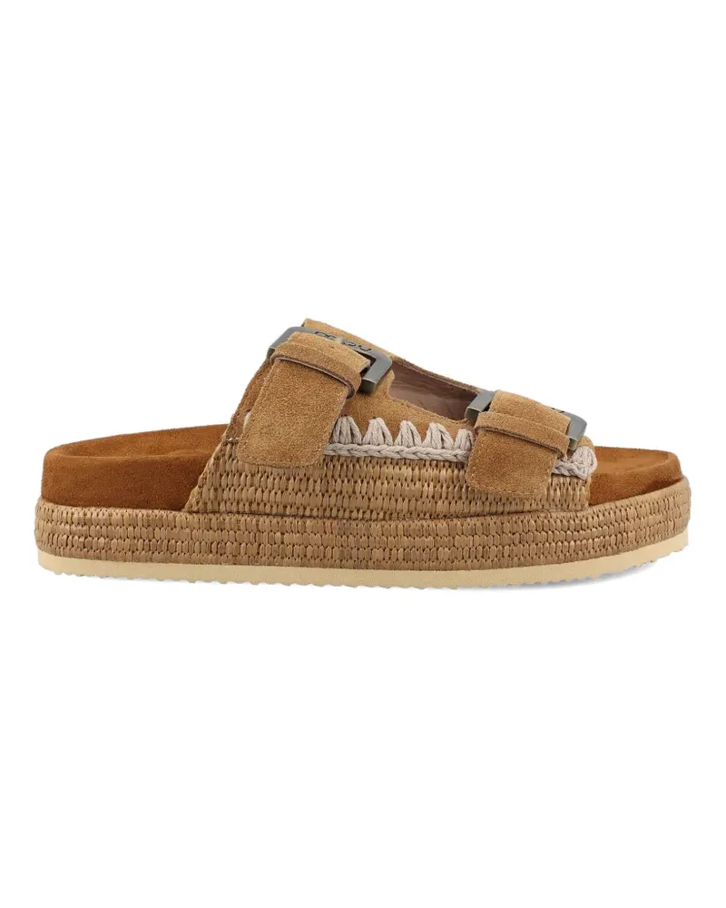 Mou buckle woven sandals - Braun Braun