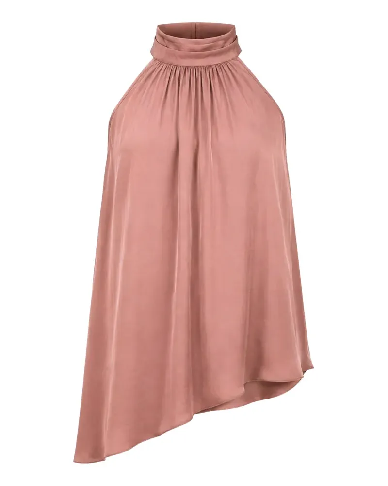 Patrizia Pepe Neckholder-Top mit asymmetrischem Saum - Braun Braun