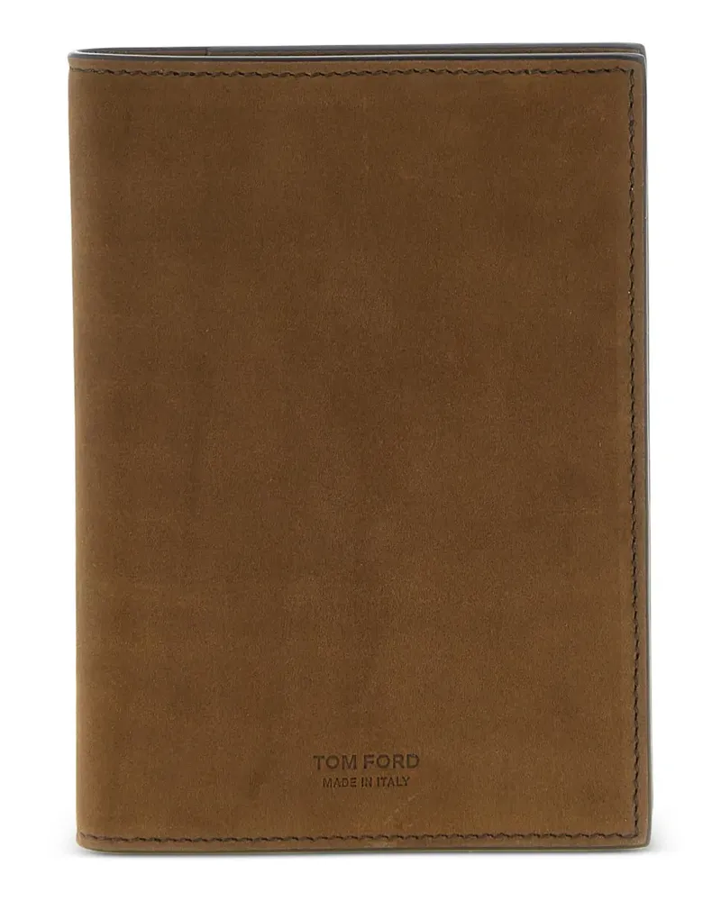 Tom Ford Pass-Etui mit Prägung - Braun Braun