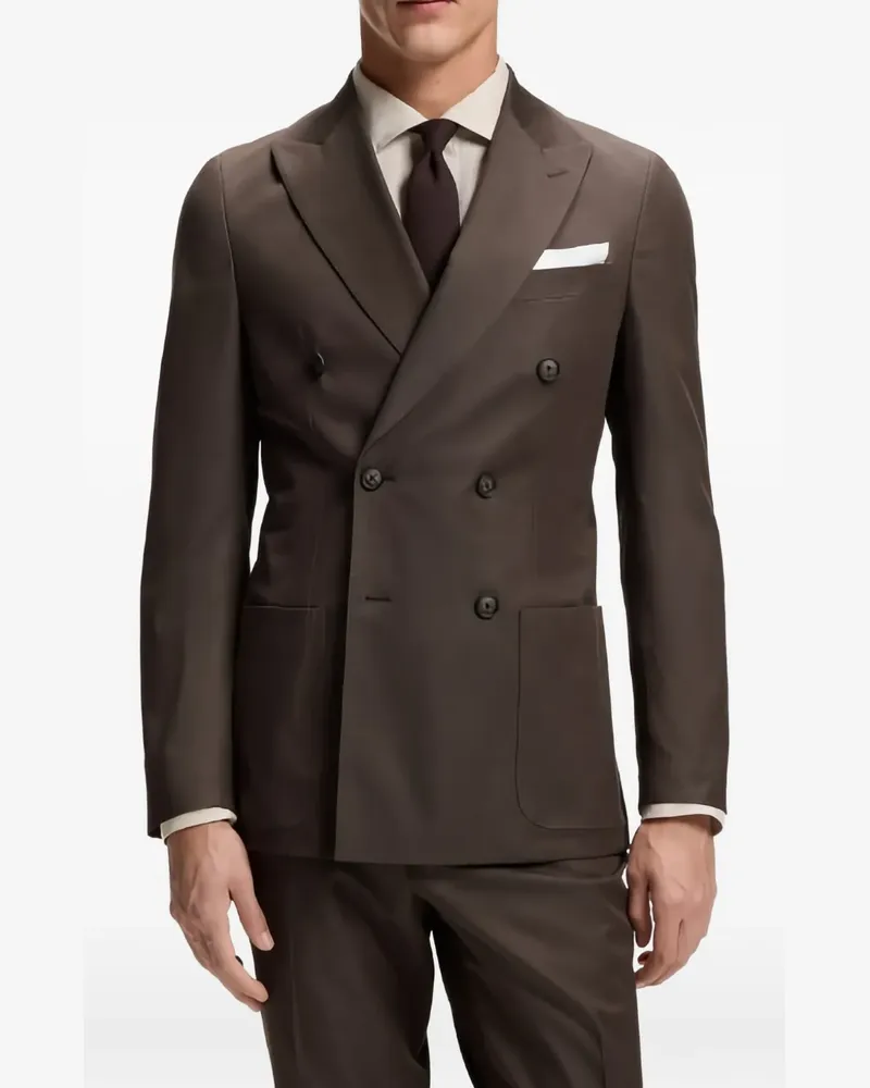 HUGO BOSS double-breasted suit - Braun Braun