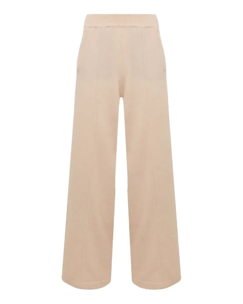 Laneus Wide-Leg-Hose mit Biesen - Nude Nude