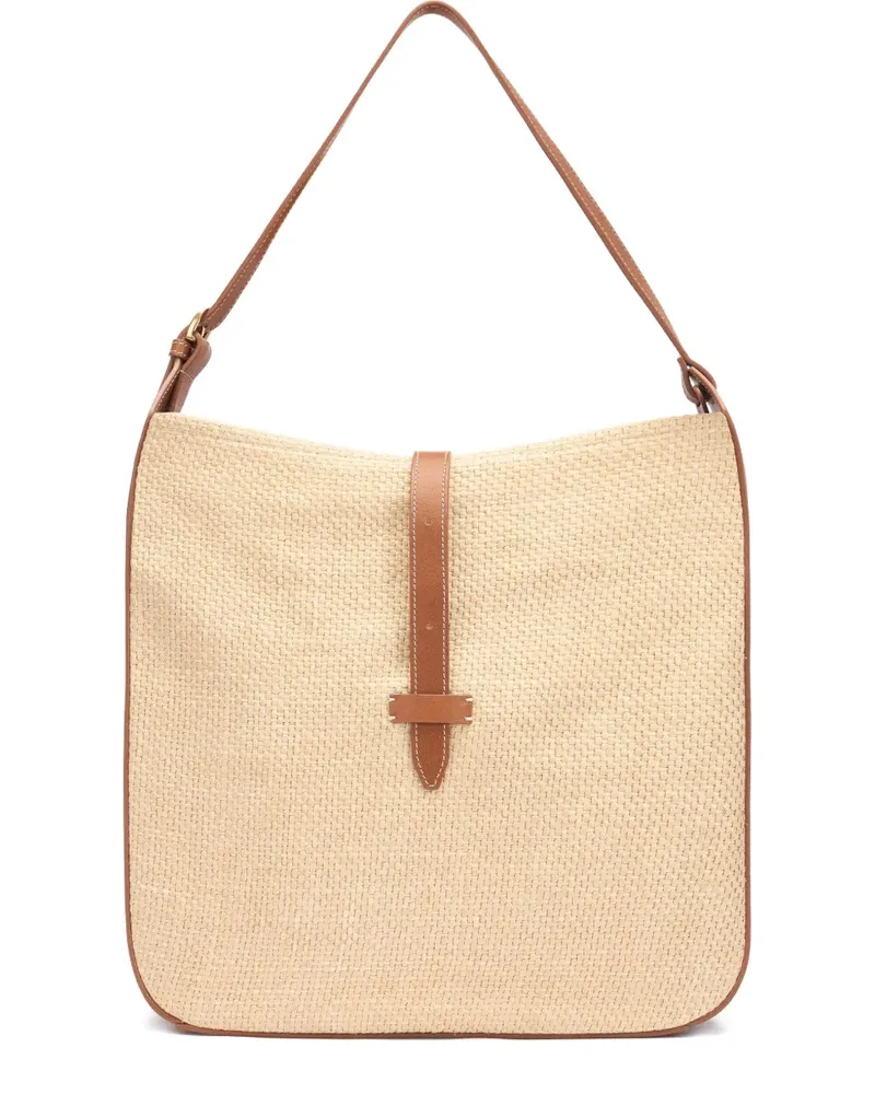 Roberto Cavalli Gewebte Schultertasche - Nude Nude
