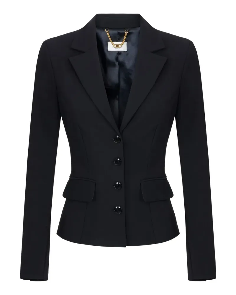 Elisabetta Franchi Jacke aus technischem Stoff - Schwarz Schwarz