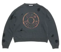 Sweatshirt mit Logo-Print - Grau