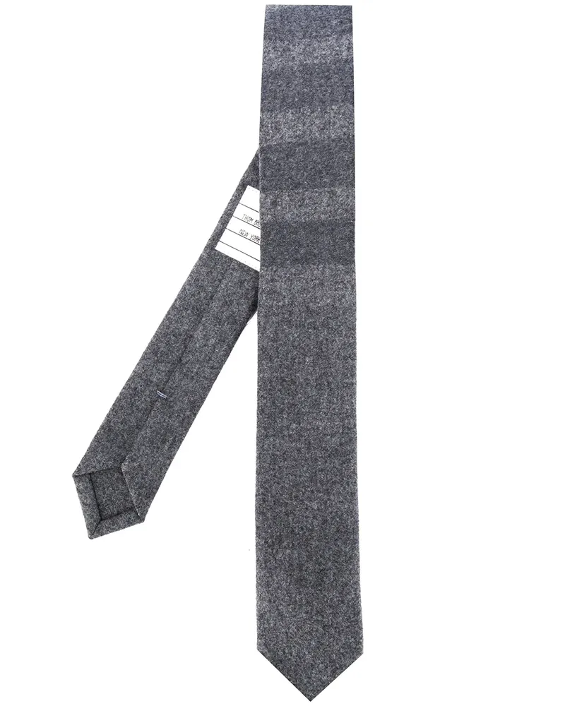 Thom Browne Krawatte mit Streifen - Grau Grau