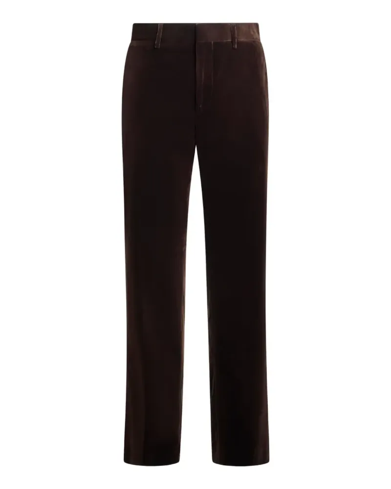 Etro Gerade Hose aus Baumwollsamt - Braun Braun