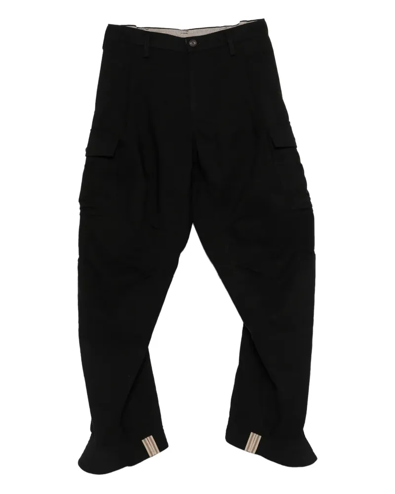 Ziggy Chen cargo straight-leg trousers - Schwarz Schwarz