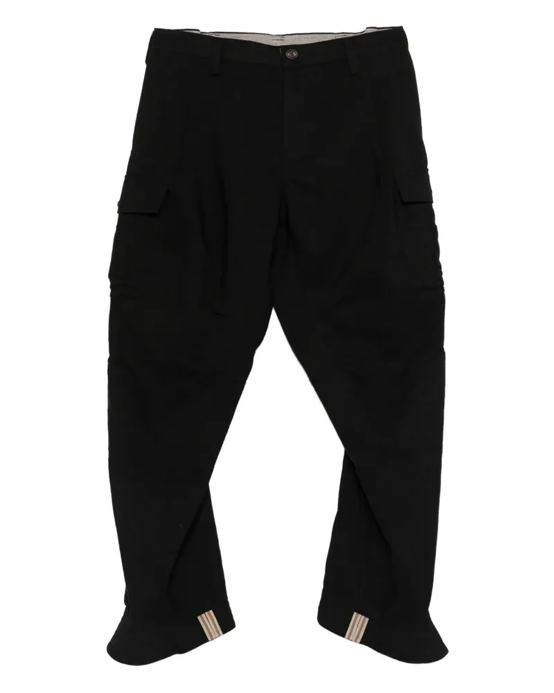 Ziggy Chen cargo straight-leg trousers - Schwarz Schwarz
