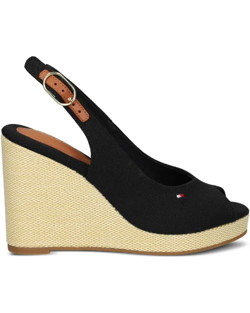Tommy Hilfiger Sandalen aus Leder - Schwarz Schwarz
