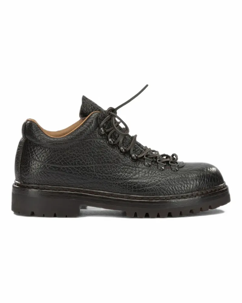 Officine Creative Italia Artic Flexi 001 pebbled lace-up hiking boots - Braun Braun
