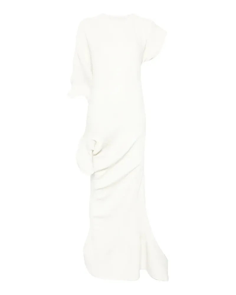 Issey Miyake Life Form asymmetric maxi dress - Nude Nude