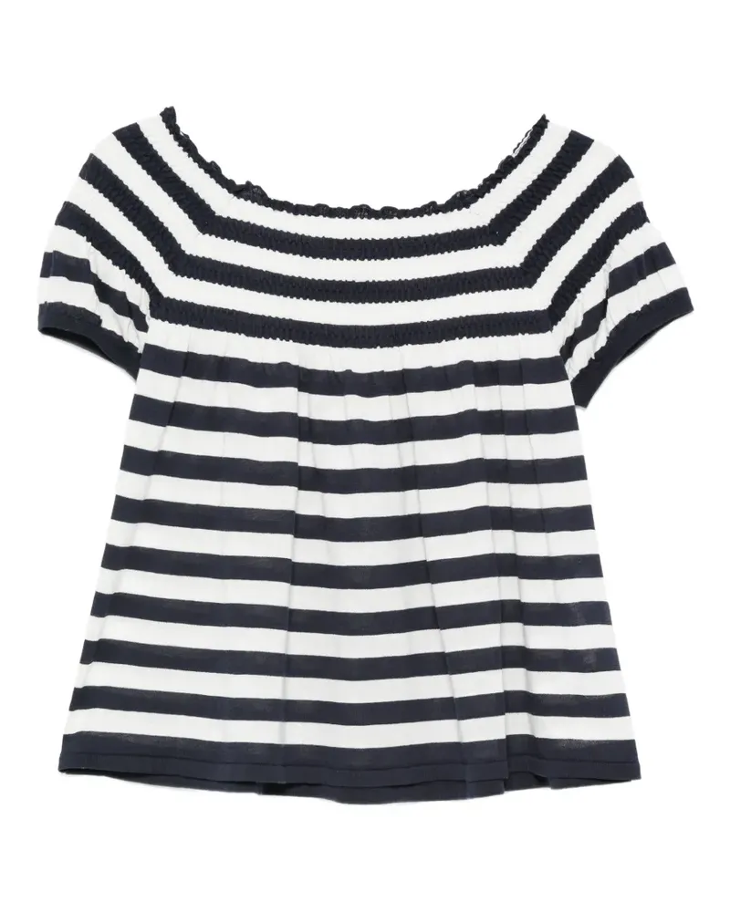 Semicouture striped-pattern T-shirt - Blau Blau