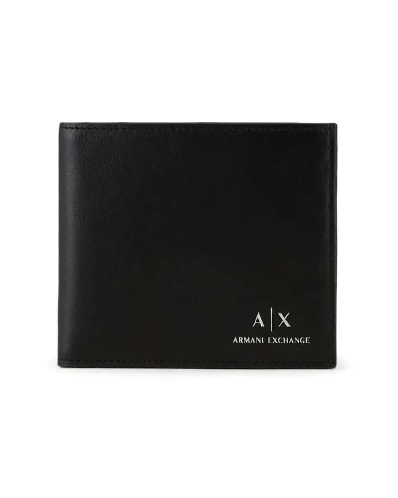 Armani Exchange Portemonnaie mit Logo-Print - Schwarz Schwarz