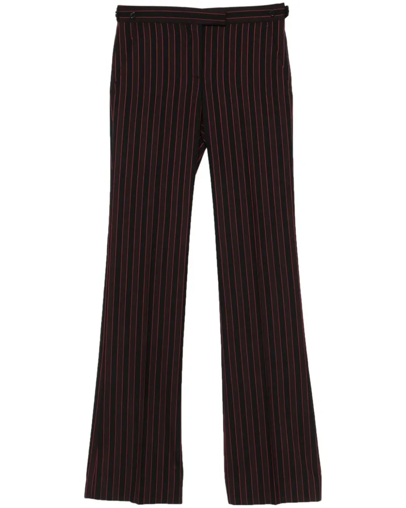 Alexander McQueen Tief sitzende Hose mit Nadelstreifen - Schwarz Schwarz