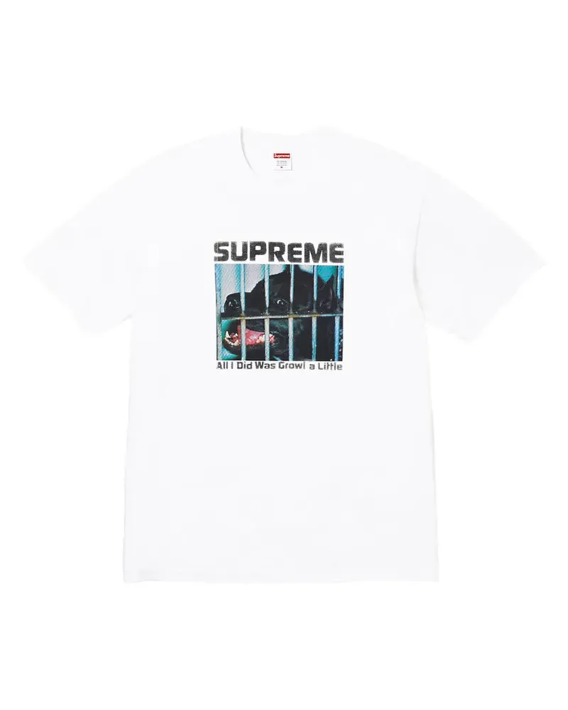 Supreme Being T-Shirt mit Growl-Print - Weiß Weiß
