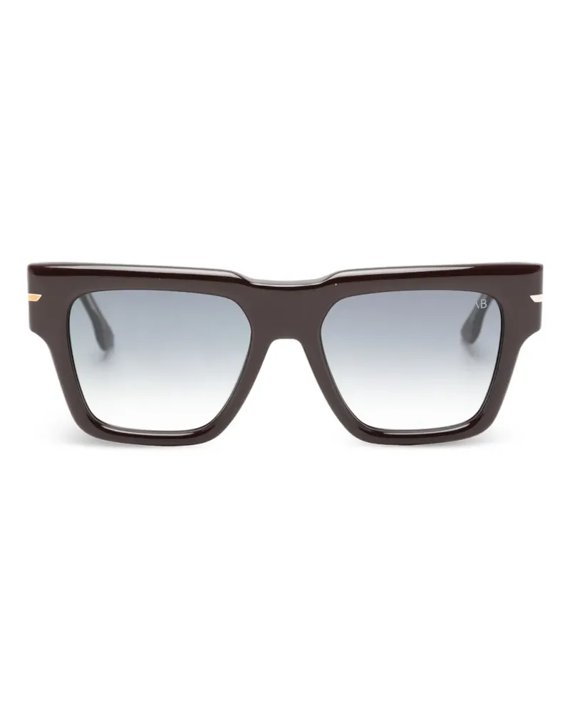 Victoria Beckham Sonnenbrille mit eckigem Gestell - Rot Rot