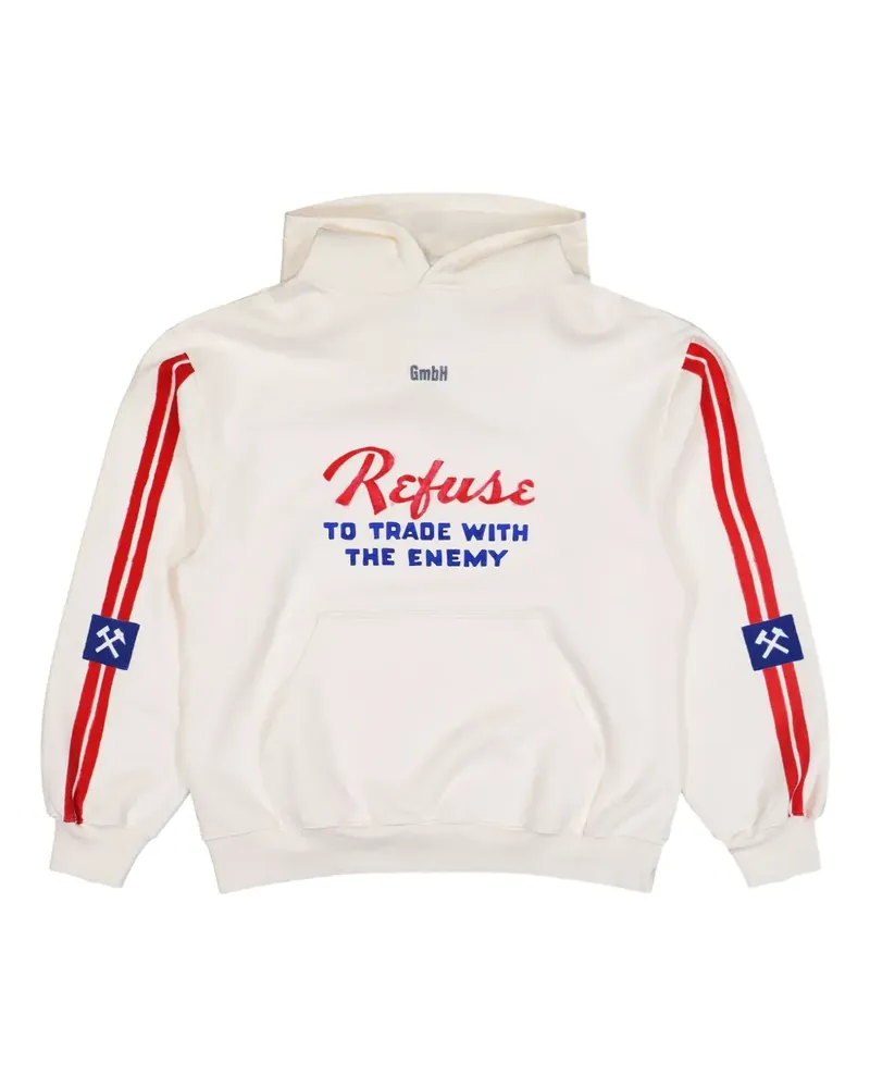 GmbH kangaroo-pocket hoodie - Nude Nude