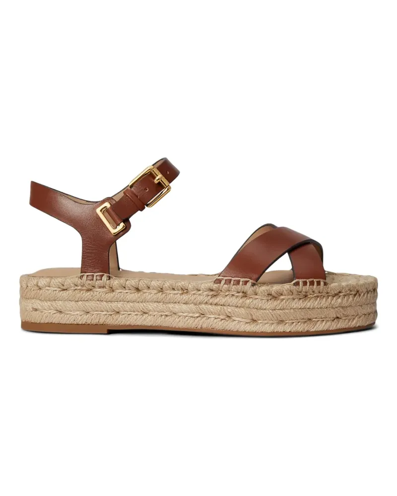 Ralph Lauren Emeryn leather espadrilles - Braun Braun