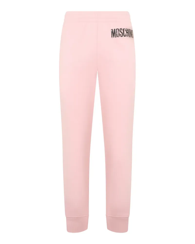 Moschino logo-print track pants - Rosa Rosa