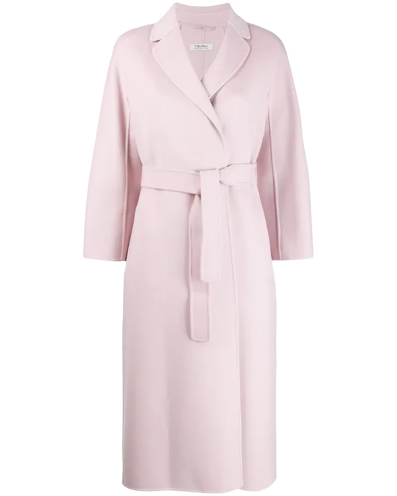 Max Mara Mantel mit Gürtel - Rosa Rosa
