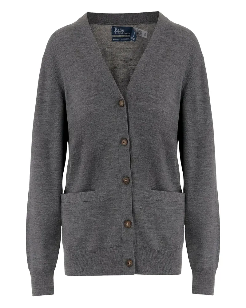Ralph Lauren Geknöpfter Cardigan mit aufgesetzten Taschen - Grau Grau