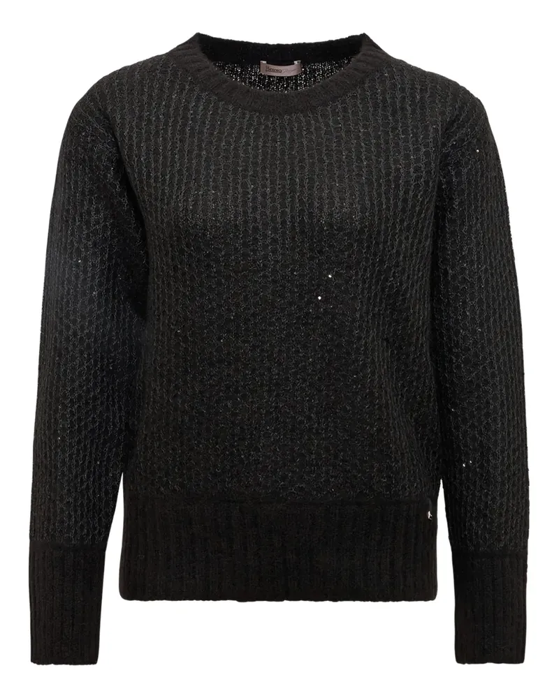 Herno Pullover mit Pailletten - Schwarz Schwarz