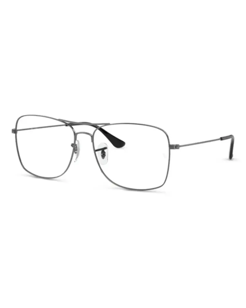 Ray Ban Brille mit eckigem Gestell - Silber Silber