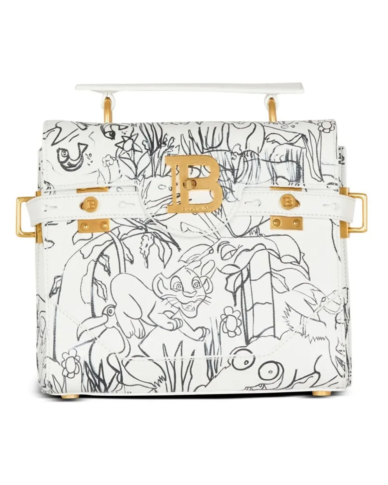 Balmain x Disney B-Buzz Tasche mit Print - Weiß Weiß