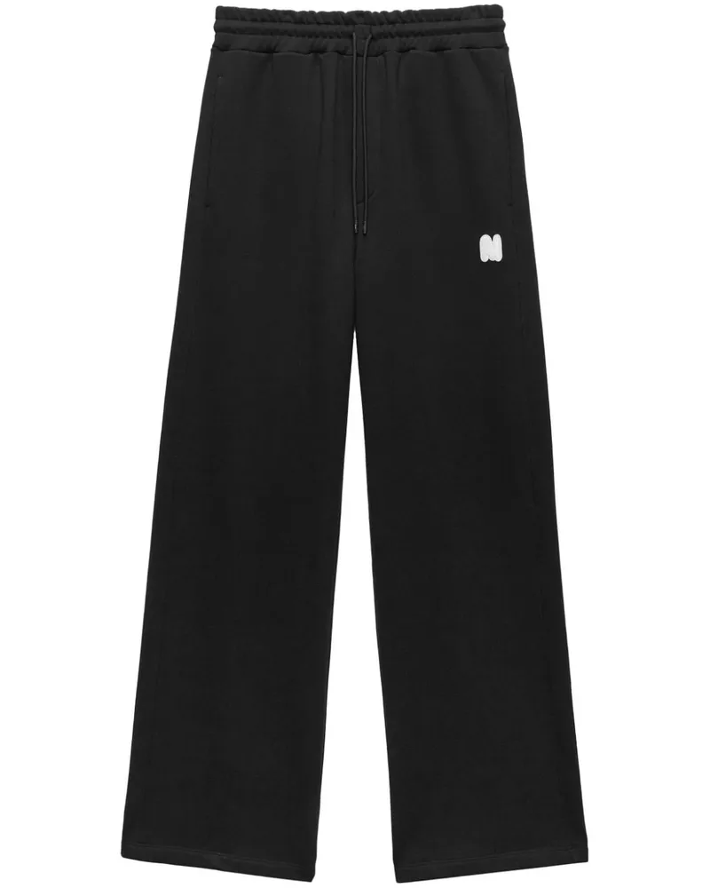 MSGM Jogginghose mit Logo-Patch - Schwarz Schwarz