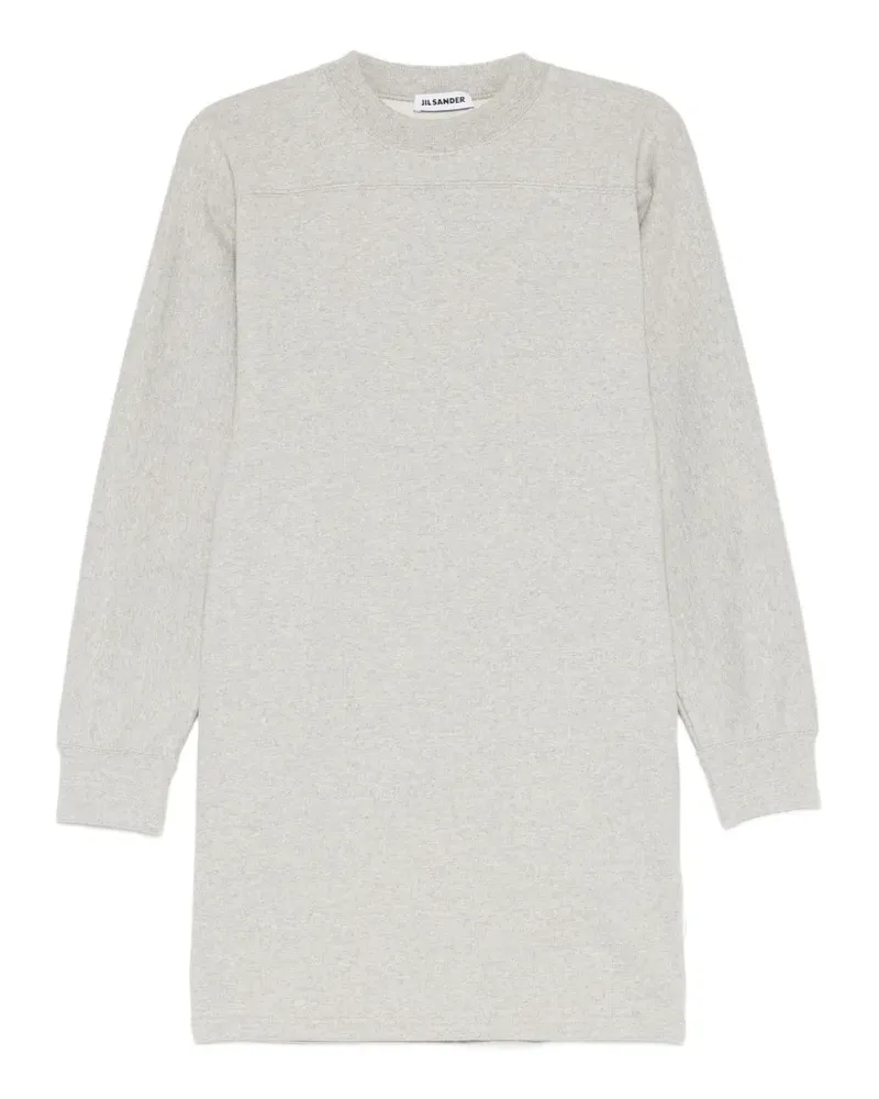Jil Sander Langärmeliges Kleid mit Rundhalsausschnitt - Grau Grau
