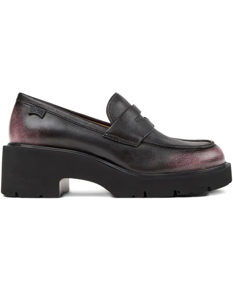 Camper Milah Penny-Loafer - Schwarz Schwarz