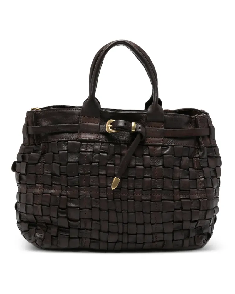 Campomaggi Penelope leather tote bag - Braun Braun