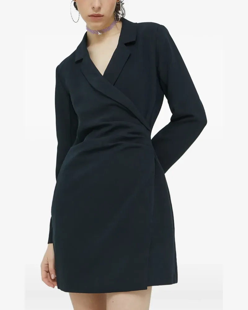 Abercrombie & Fitch Gewickeltes Minikleid - Schwarz Schwarz