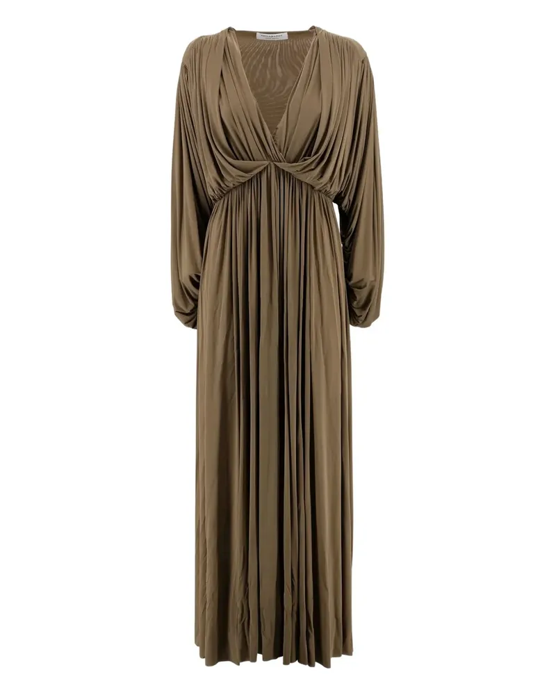 Philosophy Di Lorenzo Serafini Maxikleid mit V-Ausschnitt - Braun Braun