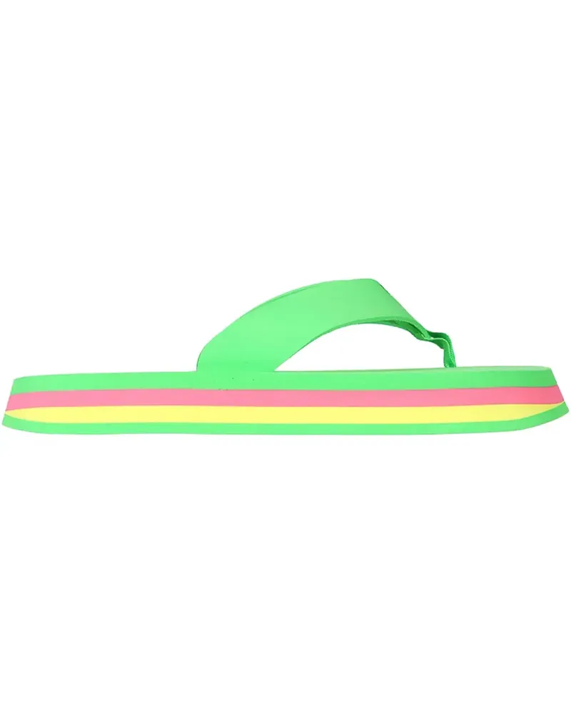 MSGM striped slides - Grün Grün