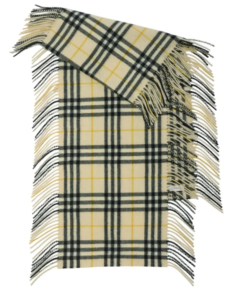 Burberry Happy Schal mit Check - Nude Nude