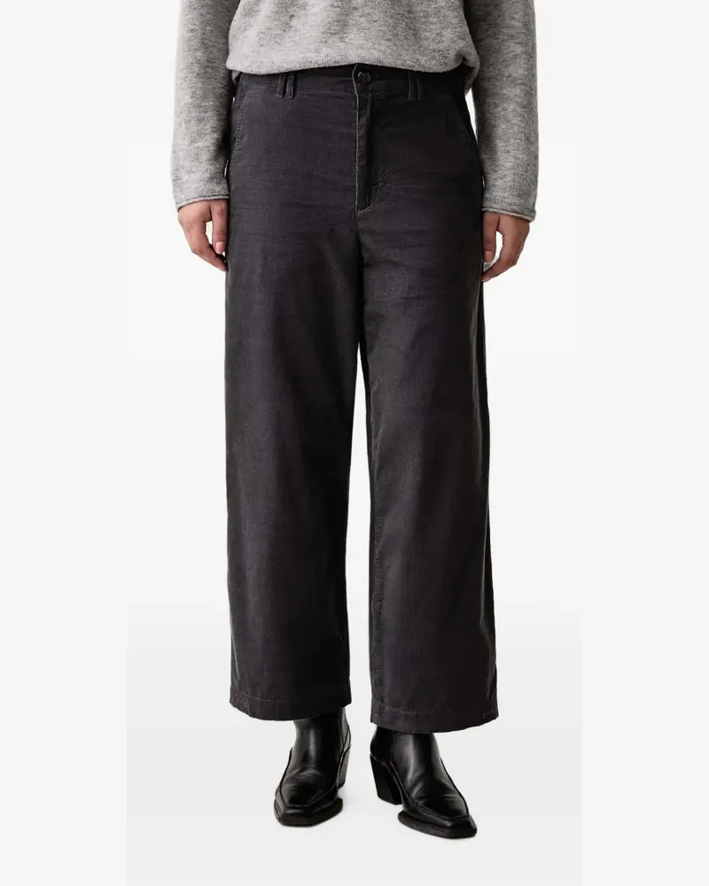Marc O'Polo Cordhose mit weitem Bein - Grau Grau