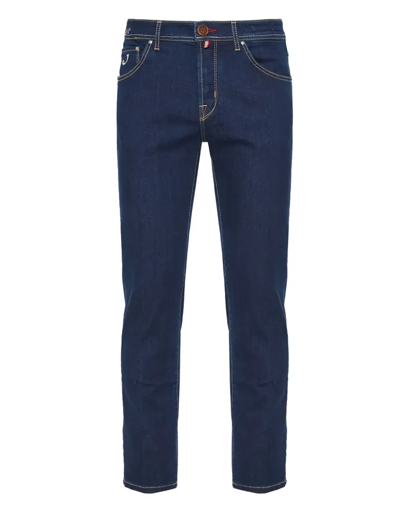 Jacob Cohën Après Jeans mit Skidetail - Blau Blau