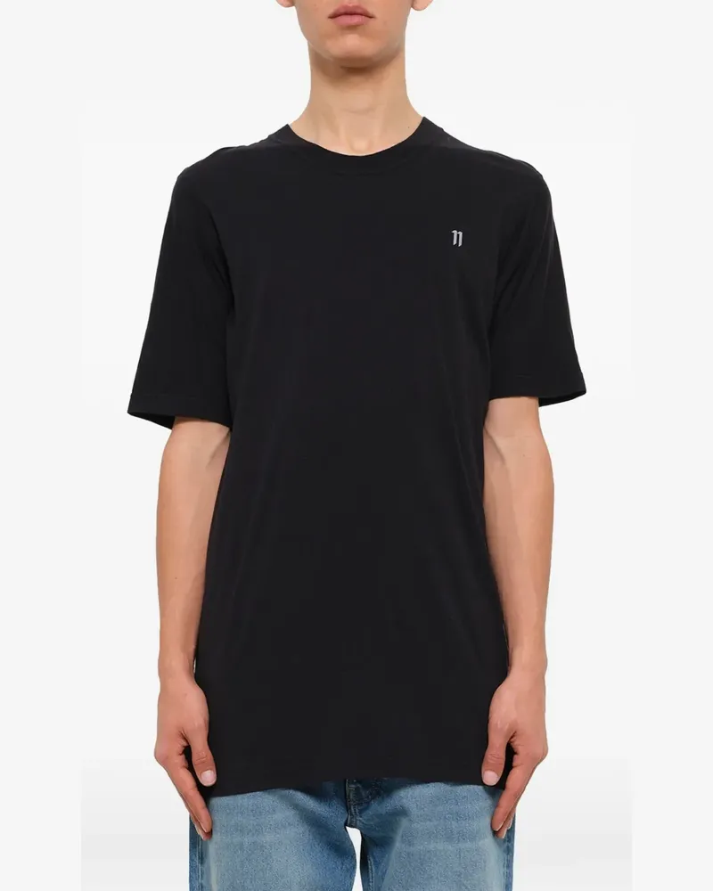 Boris Bidjan Saberi T-Shirt mit Logo-Print - Schwarz Schwarz
