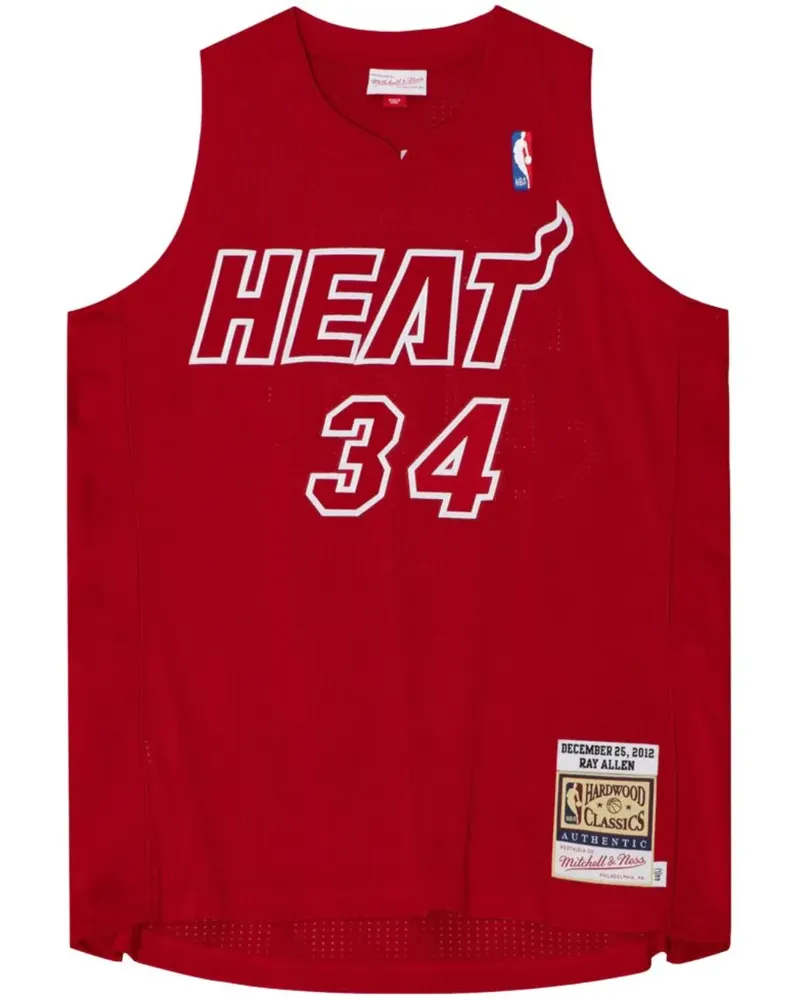 Mitchell & Ness NBA Miami Heat 2012 Ray Allen Christmas Day Trikot - Rot Rot