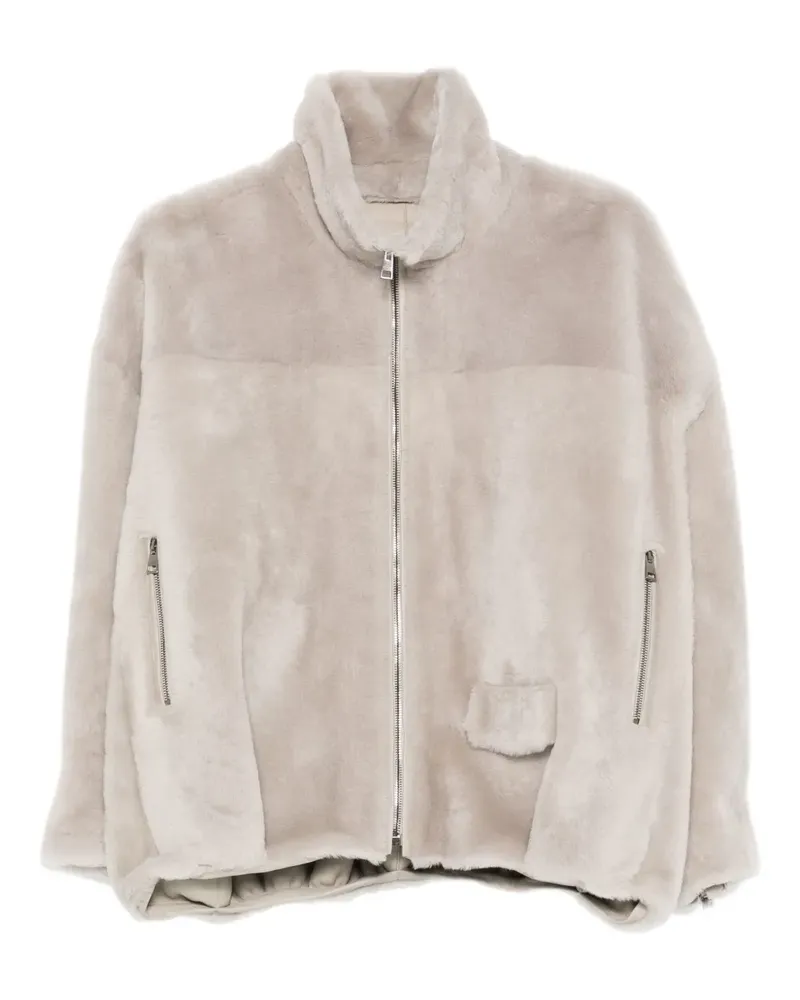 Simonetta Ravizza Jacke mit Reißverschlusstasche - Grau Grau