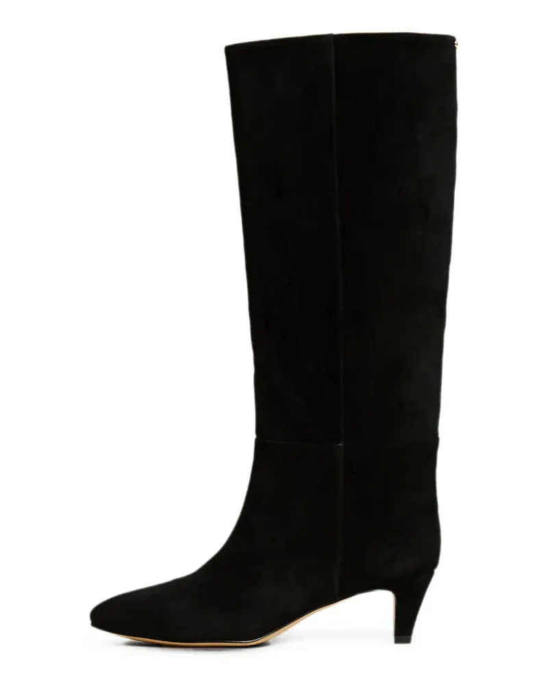 Twin-Set high suede boots - Schwarz Schwarz