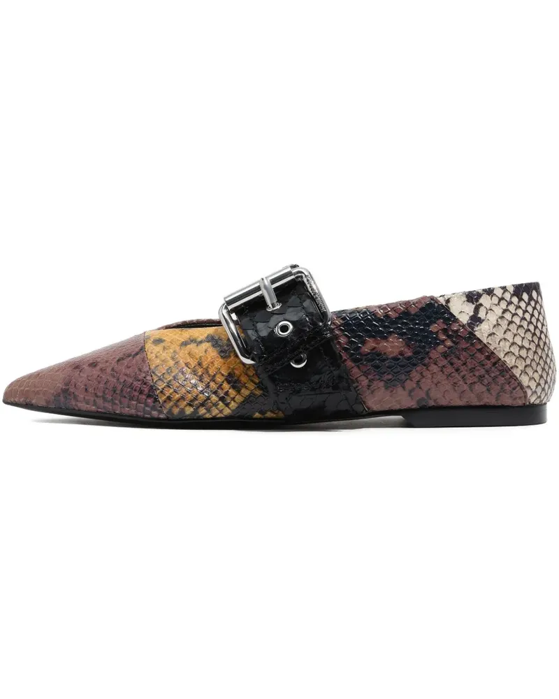 BIMBA Y LOLA Ballerinas mit Schnallendetail - Braun Braun