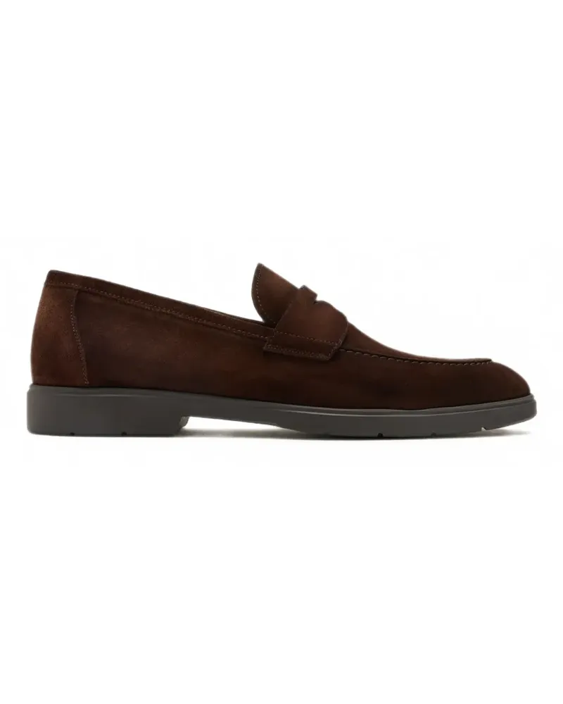 Magnanni suede penny loafers - Braun Braun