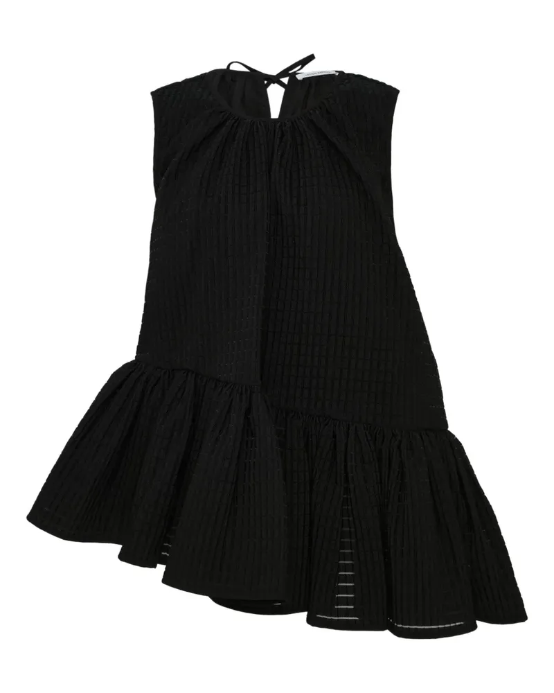 Cecilie Bahnsen Bettina asymmetric sleeveless top - Schwarz Schwarz