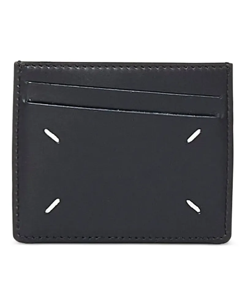 Maison Margiela Kartenetui mit Ziernähten - Schwarz Schwarz