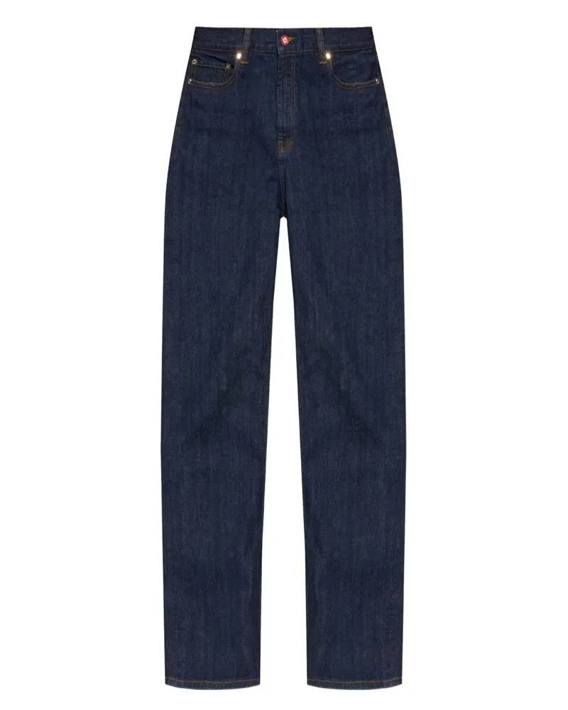 Casablanca Paris Dunkle Straight-Leg-Jeans - Blau Blau