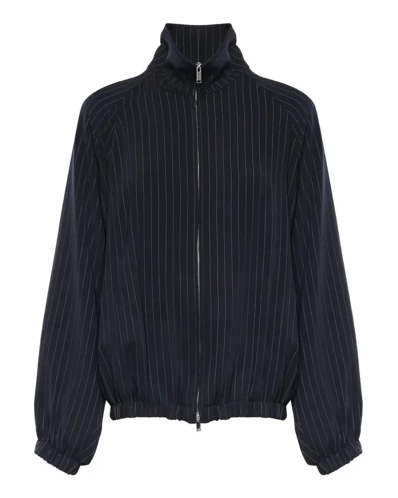 FRANKIE Shop Baxter pinstripe raglan-sleeve jacket - Blau Blau